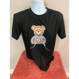 University of Alabama Crimson Teddy Bear W/ ALABAMA hoodie T-shirt LARGE size
